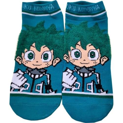 New Arrival My Hero Academia womens socks novelty Cartoon Midoriya Izuku men Short breathable invisible socks
