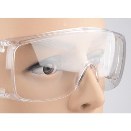 Safety Glasses Lab Eye Protection Protective Eyewear Clear Lens Workplace Safety Goggles Anti-dust Supplies
