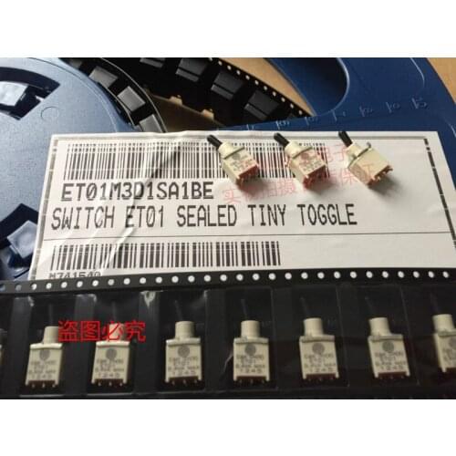 Original new 100% ET01M3D1SA1BE miniature button switch SMD 3pin 2gear 0.4VA20V rocker arm