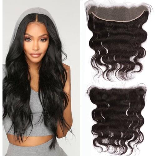 Osolovely Hair 13x4 Hd Lace Frontal Closure Brazilian Body Wave Remy Virgin Human Hair 14-20 Inch