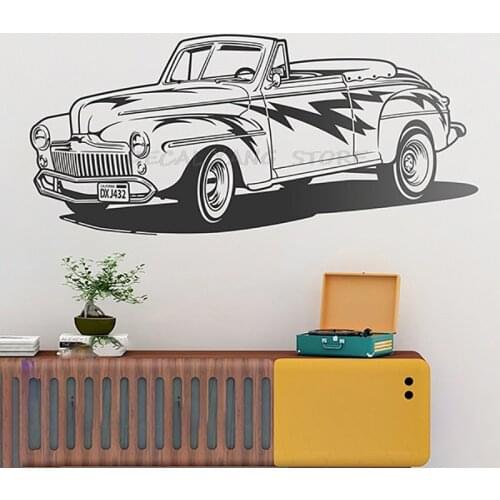 Personality Creative Sports Car Sticker Living Room Studio Sofa Bedroom Restaurant Decoration Dormitory Boy Wall StickerB2-017