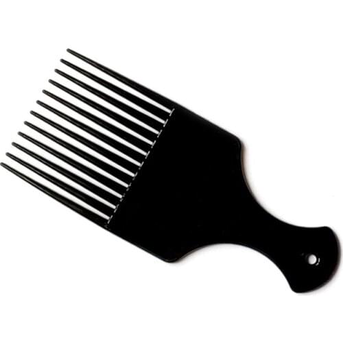 1PC Comb Hair Fork Comb Insert Hairdressing Curly Hair Brush Comb Hairbrush Styling Tool For Men & Women Black