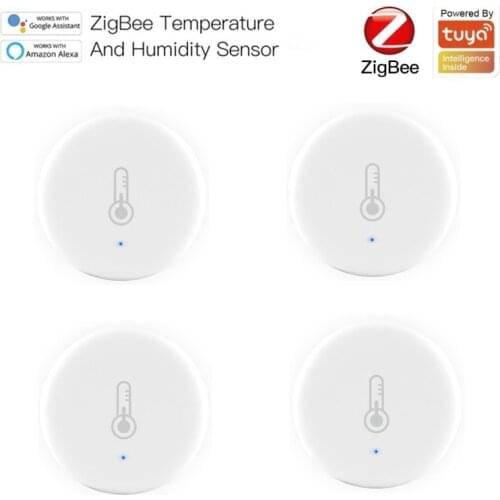 Tuya ZigBee Smart Temperature Sensor Air Pressure Humidity Environment Sensor Battery Powered Smart Control Smart Life