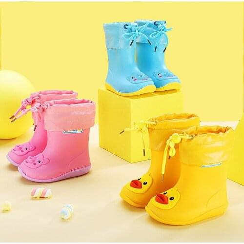 3D Cartoon Kids Boys Girls Rain Water Shoes Boot Covers Protect Children Baby PVC Waterproof Boots Brushed Non Slip Multicolor