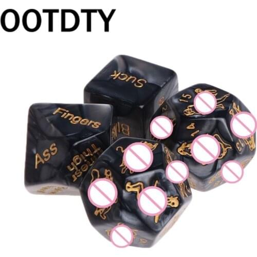 4 Pcs Fun Acrylic Dice Love Dice Sex Dice Erotic Dice Love Game Toy Couple Gift