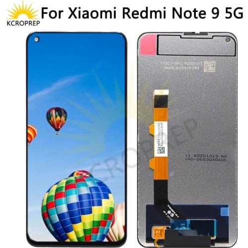 For xiaomi redmi note 9T lcd display touch screen digitizer with frame assembly for redmi note9T J22 lcd