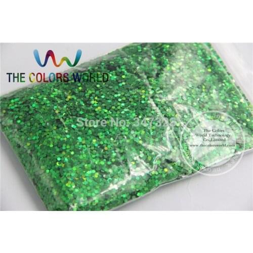 1.5MM Laser Green Color Glitter Spangles ,holographic Color Sequins for nail art or Other DIY decora