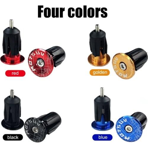 1 Pair Bicycle Grip Handlebar End Cap Aluminium Alloy Lock MTB Mountain Handle Bar Grips End Plugs for Bike Handlebar Accessory