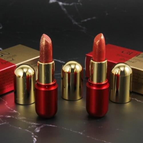 1pc Capsule Lipstick Star Bright Moisturizing Not Easy To Decolorize Matte Powder Moisturizing Chromogenic Beauty Mini Lipstick