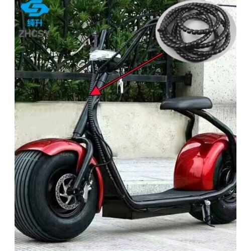 10mm Spiral Wire Organizer Wrap Tube Flame retardant colorful spiral bands diameter Cable casing Cable Sleeves Winding pipe 2M