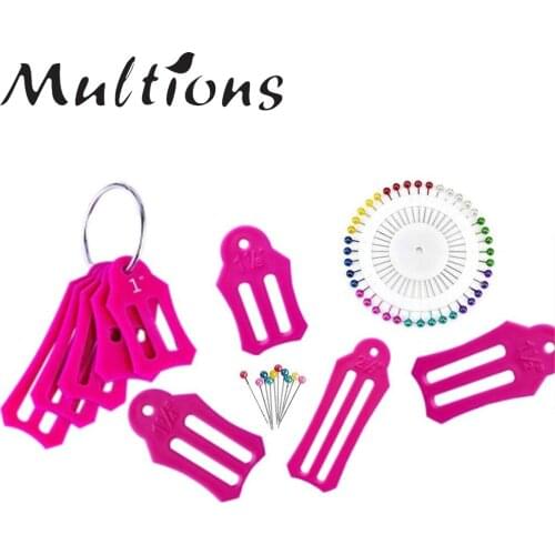 10Pcs Folding Fabric Bias Tape Maker Tools Fabric Sewing Quilting Bias Binding Maker with 40pcs Quilting Pins DIY Sewing Tools