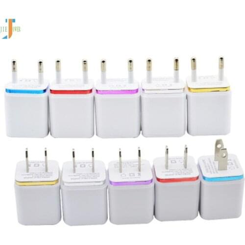 300pcs/lot Smart Travel Dual 2 USB Charger Adapter Wall Portable EU/US Plug Mobile Phone Charger for IPhone X XS Max for Xiaomi