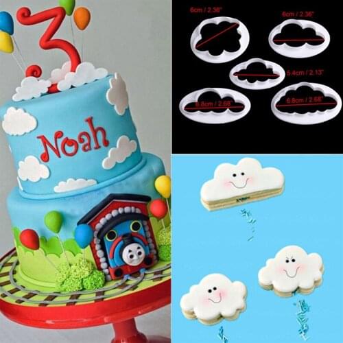 3D Cloud Cake Mould Abs Mold Fondant Cake Mold DIY Mold Decorating Tools Sugar Craft Mold Cookie Mold Home Kitchen Accessory