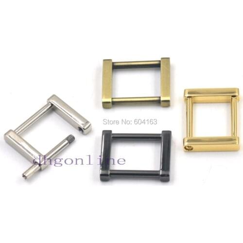 5 Pcs 1" 25mm Rectangle Dee Ring Detachable Removable Webbing Buckles Strap