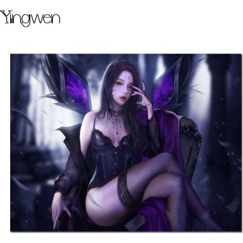 5d Diamond Painting Fantasy elf Girl Fairy Mosaic Dome Decoration Embroidery Embroidery Handmade Rhinestone Pictures Gift