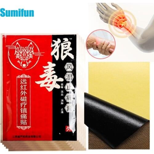 8Pcs Wolf Venom Pain Relief Patch Rheumatoid Arthritis Muscle Back Lumbar Pain Orthopedic Soreness Medical Plaster Body Massager