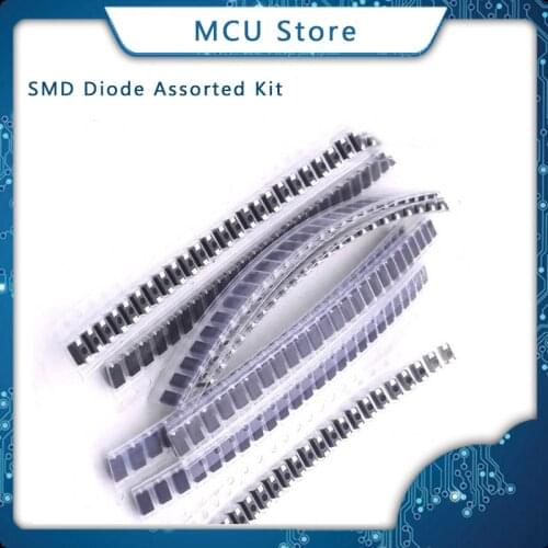 8values 200pcs M1 M4 M7 SS14 SS16 SS24 SS34 RS1M Electronic Components Package SMD Diode Assorted Kit electronic diy kit