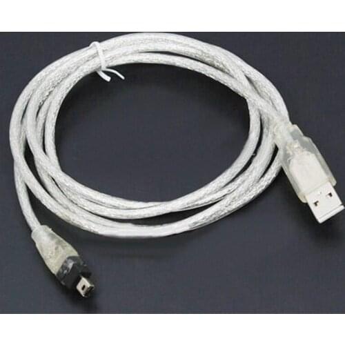 ALITER 1.4M Adapter cable 5ft USB To Firewire iEEE 1394 4 Pin For iLink Adapter Cable Z17