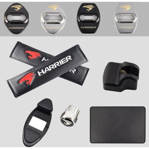 Car accessories for toyota harrier Corolla RAV4 logo auto styling door lock cover Stopper case Emblem valve caps decoration