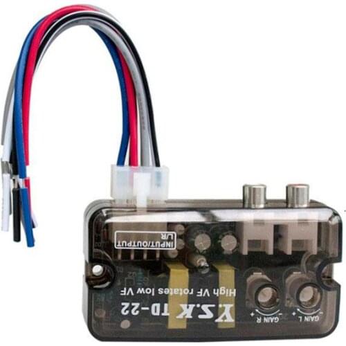 Auto 12V Car Audio Converter RCA Stereo High To Low Adjustable Frequency Line Speaker Level Converter Adapter Tool