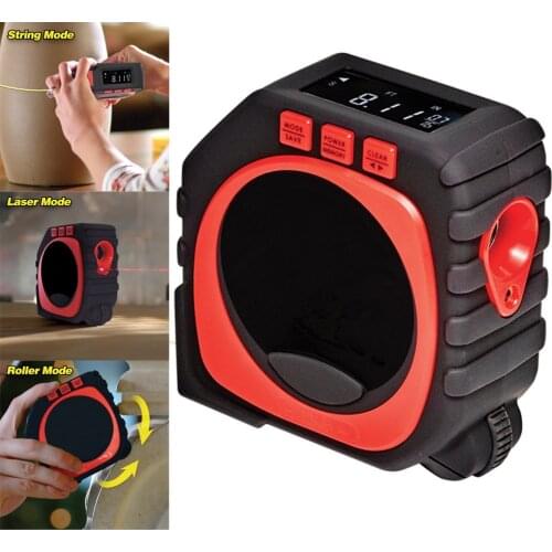 Digital 3 in 1 Laser Measuring Ruler Universal Multifunctional Range Finder LED Tape Measure Tools for Householdlaser meter