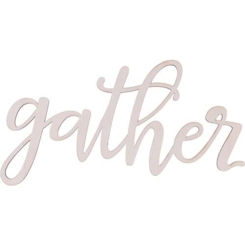 Home Decoration Gather Wood Hanging Sign Unfinished Home Wall Decor Art