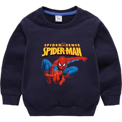 Disney Spiderman print kids hoodies children sweatshirts toddler Boys clothing autumn Top t shirt Child Sportswear Pullover