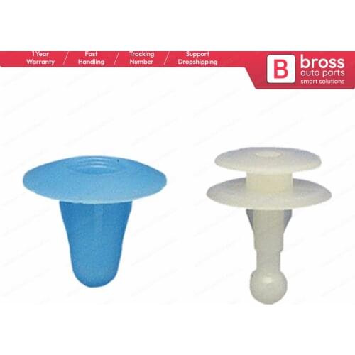 10 Pieces Door Panel Retainer; Blue and white Colour for Isuzu: 8942264920; Mazda: 9927-40-825; Toyota: 67771-01010, 67771-12010