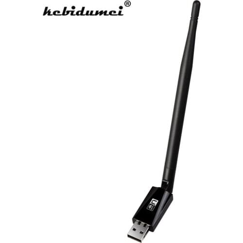Kebidumei New LAN Card Portable 150Mbps MTK7601U USB WiFi Wireless Network Card 5db external Antenna Adapter 802.11n/g/b