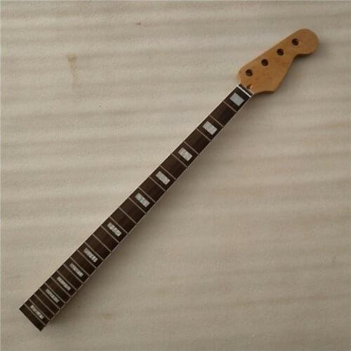 Maple bass Neck For 4 string 24 fret Electric PB Bass Guitar neck Replacment gloss