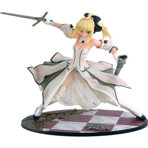 23cm Fate Stay Night Saber Sword victory Action Figures PVC Collection Figures toys for christmas gift T30