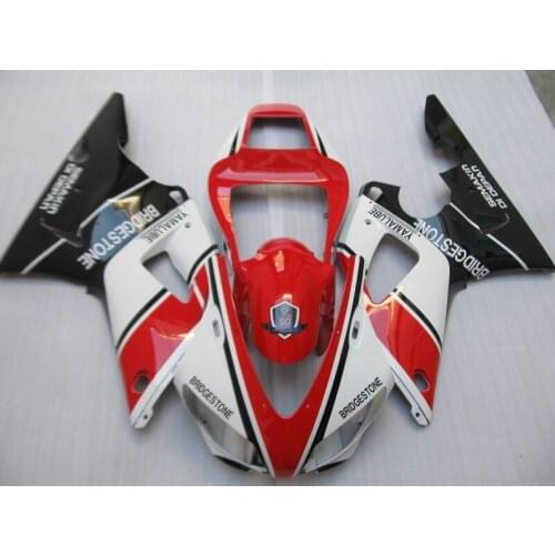 Red white Fairing kit for YAMAHA YZFR1 1998 1999 Injectiion Mold YZF R1 YZR1000 R1 98 99 yzfr1 98 99 Fairings set+7gifts KJ10