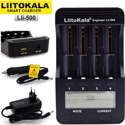 Liitokala Lii-500 300 260 S1 402 202 100 LCD 3.7V 18650 18350 16340 25500 14500 26650 1.2V AA AAA NiMH lithium battery Charger