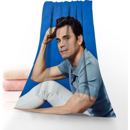 Matt Bomer Towel Printed Cotton Face/Bath Towels Microfiber Fabric For Kids Men Women Shower Towels 70X140cm