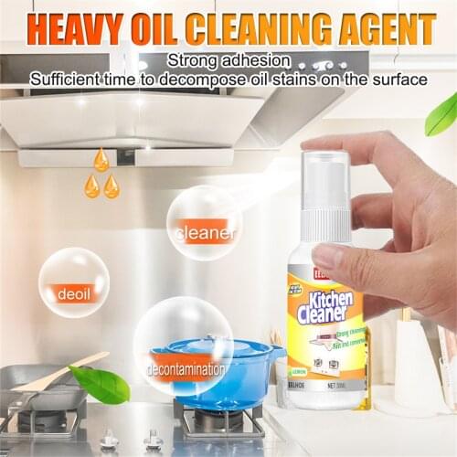 30/50/100ml Kitchen Detergent Oil Remover Multi-purpose Bubble Cleaner Spray Heavy Oil Removal Cleaning Agent For Oil Cleaner