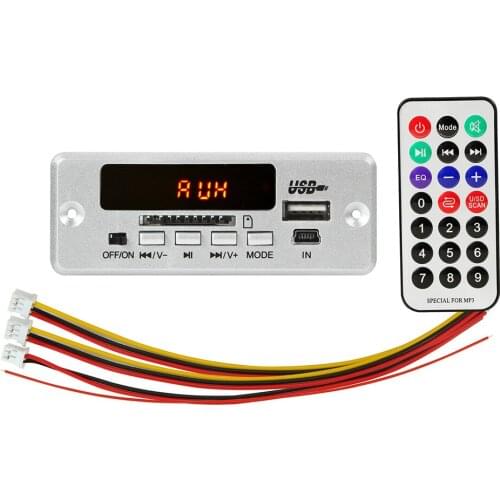 MP3 WMA decoder board Player wireless Bluetooth-compatible 5.0 12V with switch Car audio Hands-free call recording FM module