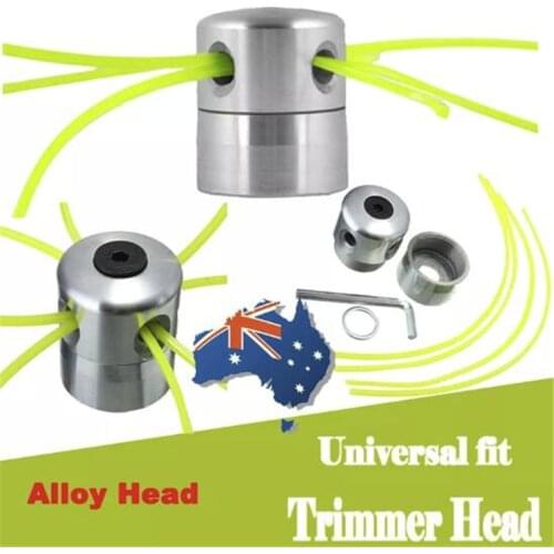 Newest Aluminum Grass Trimmer Head With 4 Lines Brush Cutter Head Lawn Mower Cutting Line Head Trimmer Replacement