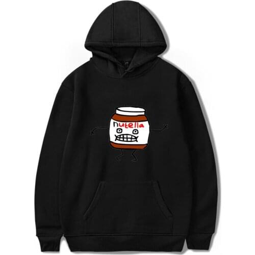 Nutella Autumn and winter Harajuku graphic sweatshirt Kawaii print hooded womens pullover tops cool womens hoodie casual women