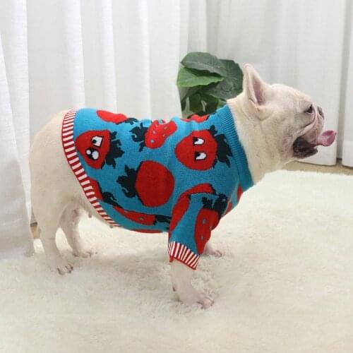 French Bulldog Clothes Winter Pug Dog Clothing Sweater Coat Garment Poodle Bichon Schnauzer Frenchies Dog Costumes Drop shipping