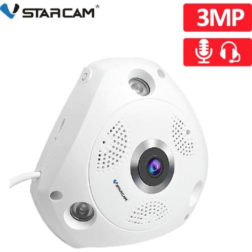 Vstarcam C61S 360 Degree Panorama Camera Fisheye Lens WIFI IP Camera Motion Detection Camcorder 720/960/1080p Optional