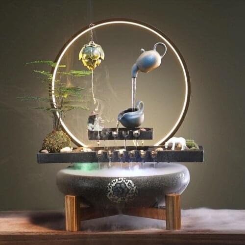 Practise medicine The water fountain The fish tank Zen garden Landscape plants Desk decoration Furnishing articles home decor