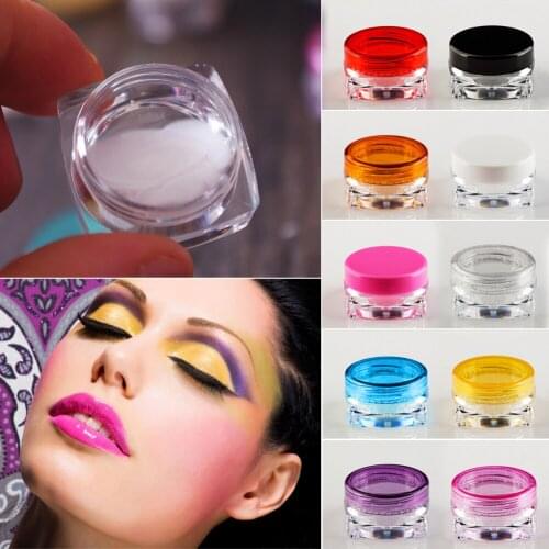 50Pcs/set Empty Makeup Powder Sample Eyeshadow Jars Pot Clear Cream Lip Balm storage container Bottle Box Cosmetic spice Small