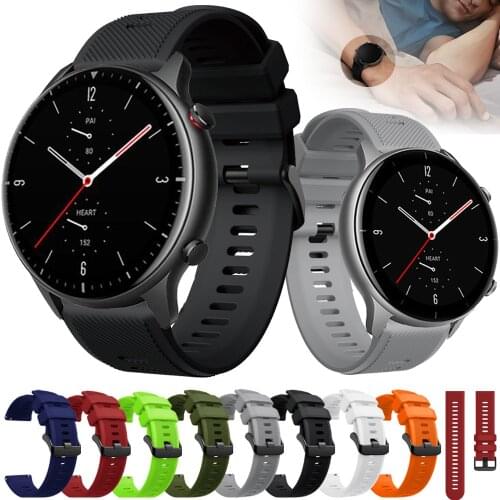For Huami Amazfit GTR2 2e GTR 47mm Strap / Amazfit Stratos 2 3 Quick Release Silicone Band Bracelet Watchbands Wristband Correa