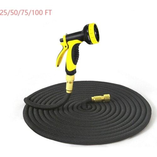 Garden Hose Water Expandable Watering Hose High Pressure Car Wash Expandable Garden Magic Hose Pipe 25/50/75/100FT
