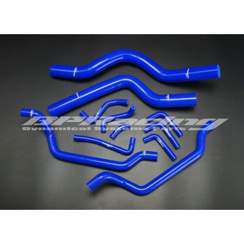 Silicone Radiator HEeat Hose Pipe Tube Kit Blue for 90 91 92 93 94 MITSUBISHI ECLIPSE DSM 4G63T 1G