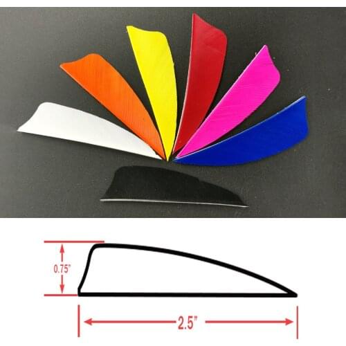 60pcs Archery 2.5 Inches Turkey Feather Arrow Fletching Arrow Vans For Arrow Archery DIY Real Feather Hungting High Quality