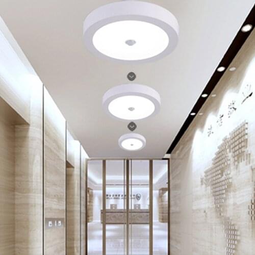 6W 12W 18W Surface Mount LED Downlight PIR Motion Sensor lamp LED Down light AC85-265V Indoor Entrance Balcony Stair lighting