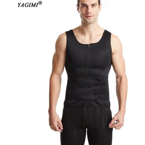 Workout Sauna Sweat Vest for Man Slimming Waist Trainer Body Shaper Corset Tummy Control Shapewear Fajas Fitness Sauna Shapers