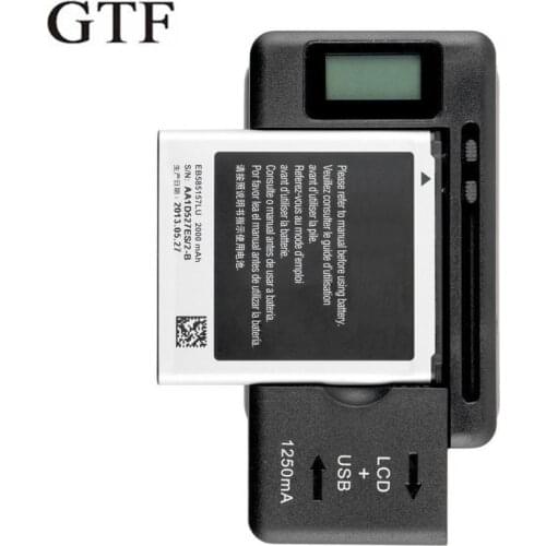 GTF Universal Mobile Battery Charger with LCD Indicator Screen For Cell Phones 1 USB-Port US/EU plug Smart Charger