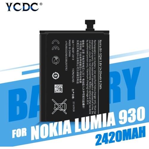 High Quality BV-5QW BV5QW Li-ion Phone Battery For Nokia lumia 929 929+ 930 RM927 BV5QW Replacement Lithium Batteries